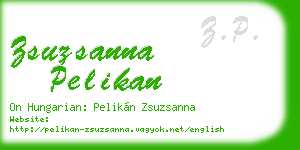 zsuzsanna pelikan business card